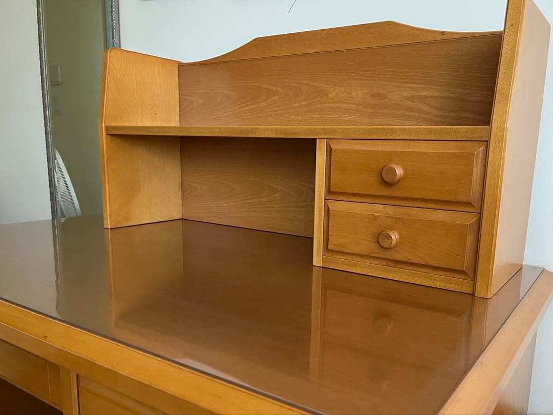 ＊美品＊ 天然木メープル学習デスク