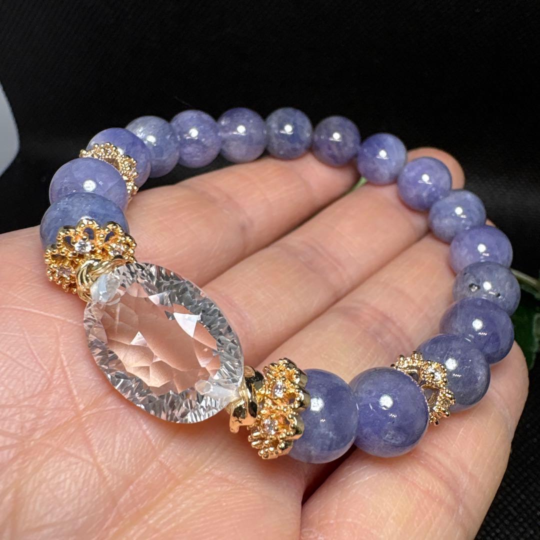 ＊みだきゆ様おまとめ＊水晶　宝石カット　タンザナイト　ブレスレット