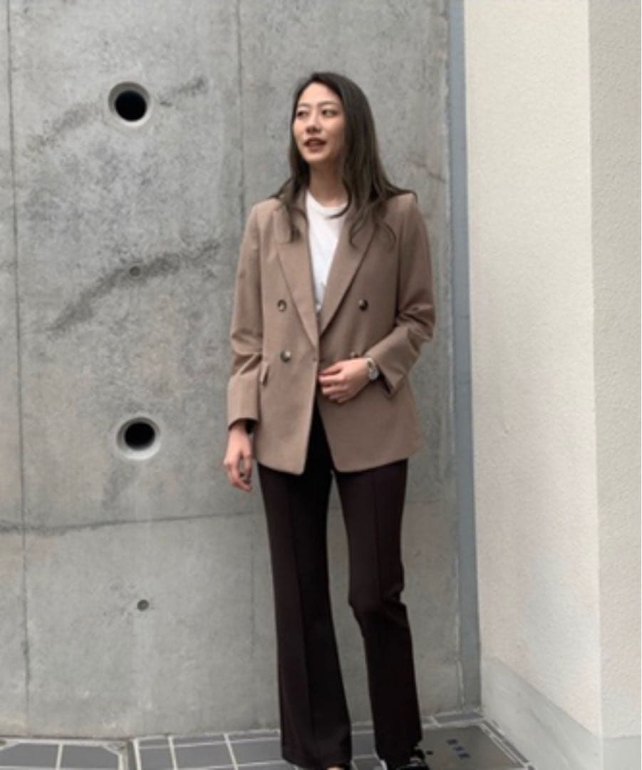 【セットアップ】studiousハイストレッチダブルブレストJK+テーパードPT