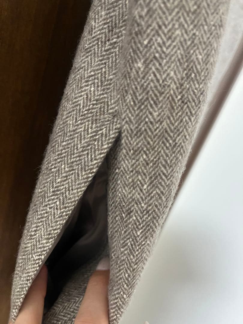 23区　シルクネップへリンボーンオールインワンワンピース ジャンパースカート