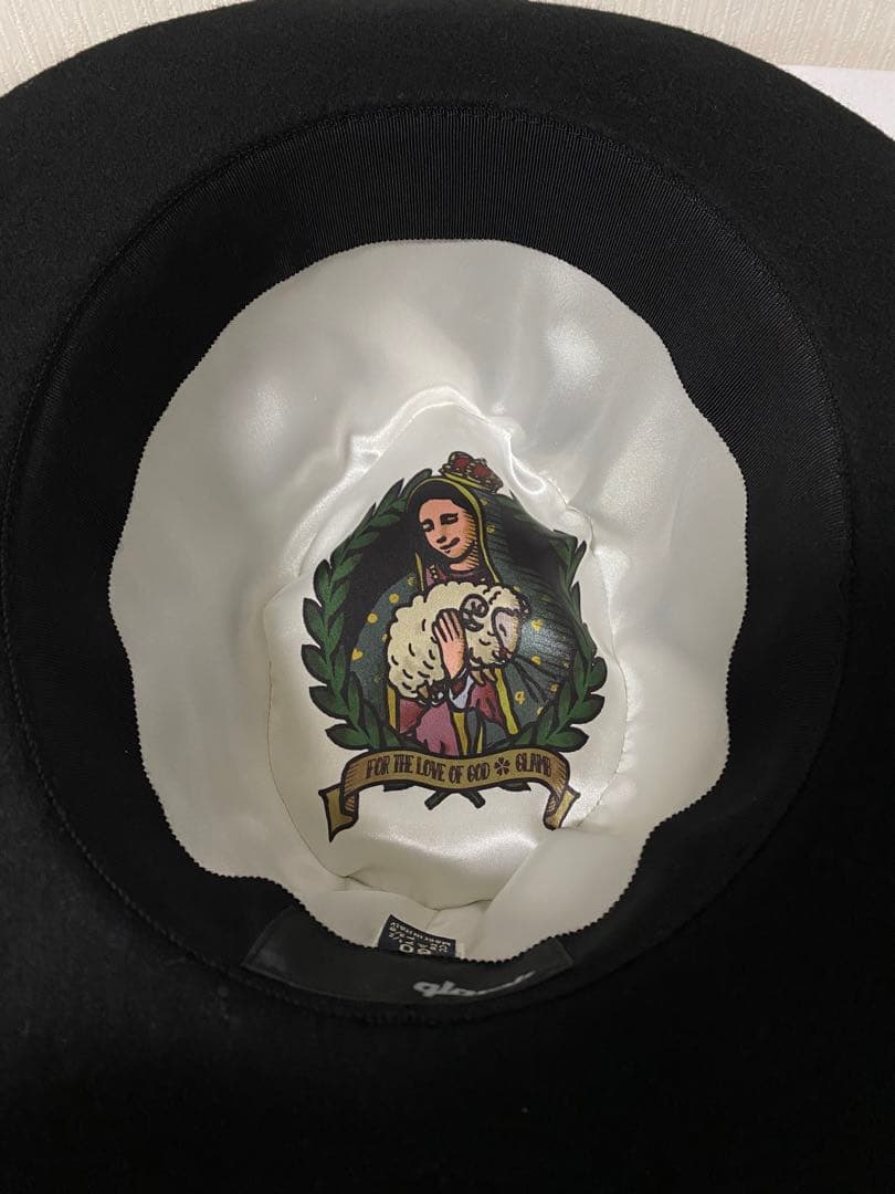 glamb グラム　リボン　中折れハット　イタリア製　ウール　ボルサリーノ　60