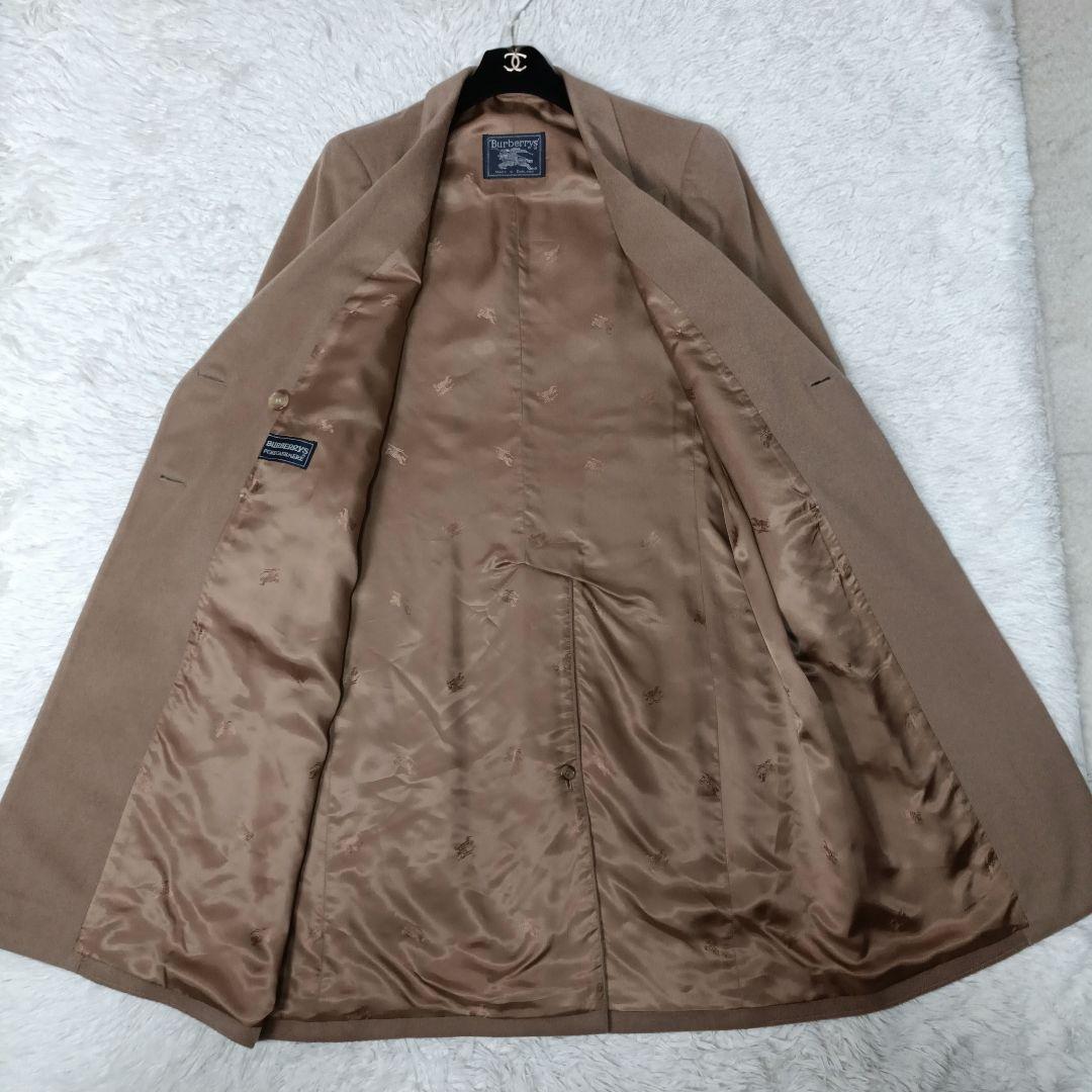 美品■Burberrys カシミヤ100% ダブル チェスターコート XLサイズ