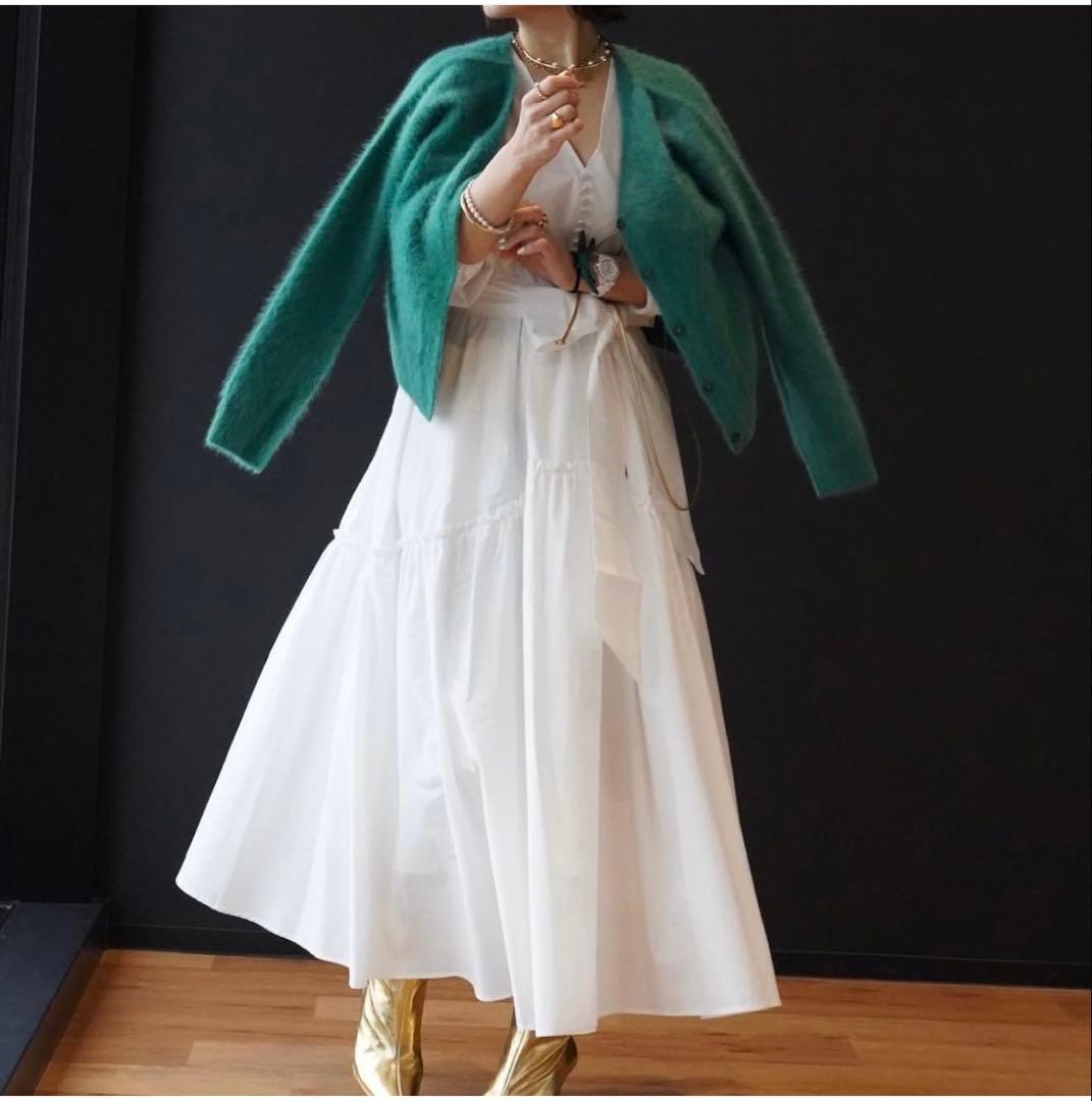 【イデアルールーチェ】コットンティアードワンピース 新品‼️ イデアカッサー 付き