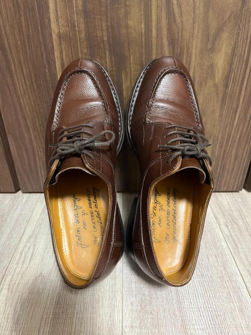 最終価格【ジャランスリワヤ】シボ革 Uチップシューズ グリーンレーベル別注