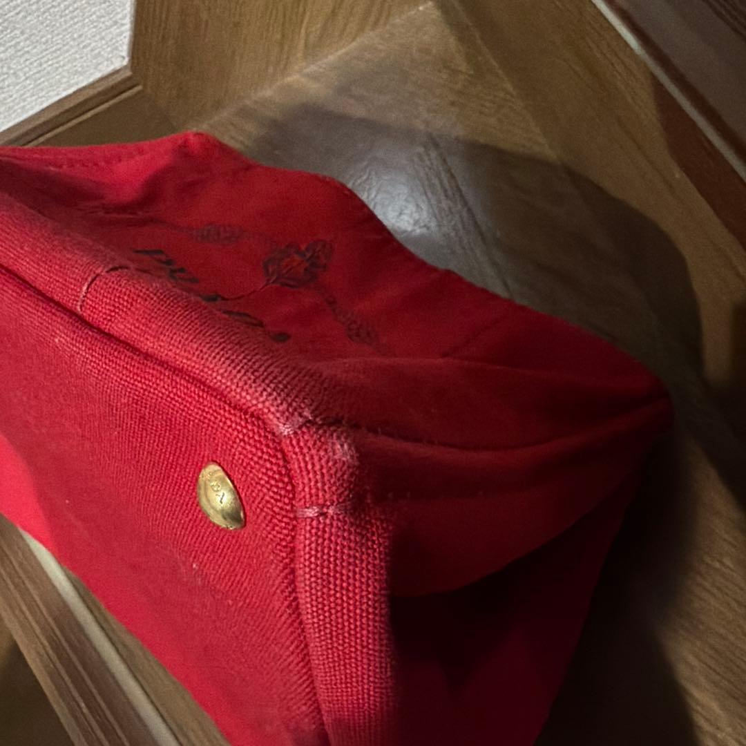 PRADA レッド トートバッグ