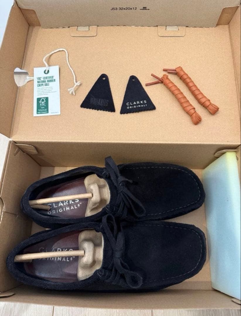 靴 CLARKS WALLABEE 25.5cm UK7.5