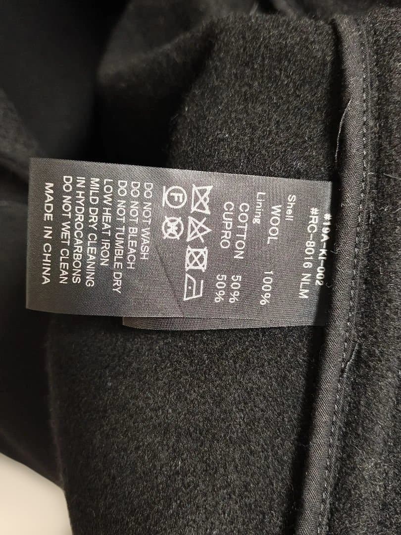 【未使用】ORCIVAL Woolウール ダブルコート 黒