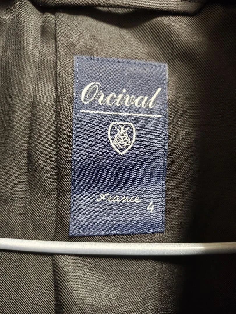 【未使用】ORCIVAL Woolウール ダブルコート 黒