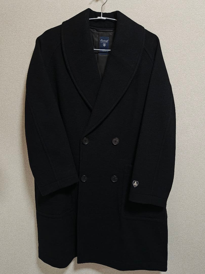 【未使用】ORCIVAL Woolウール ダブルコート 黒