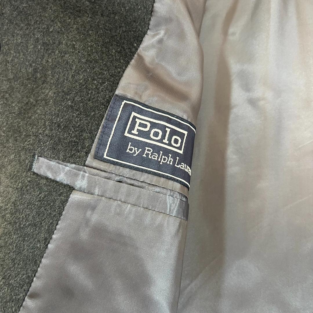 高級　ラルフローレン　ステンカラーコート　ロング丈　ウール　ヴィンテージ　M