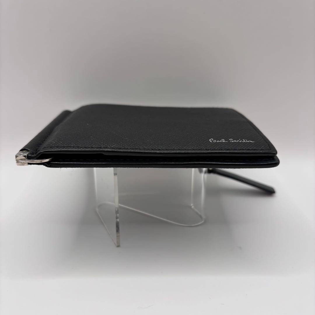 paul smith 二つ折り財布　マネークリップ　ブラック　札入れ　小銭入れ