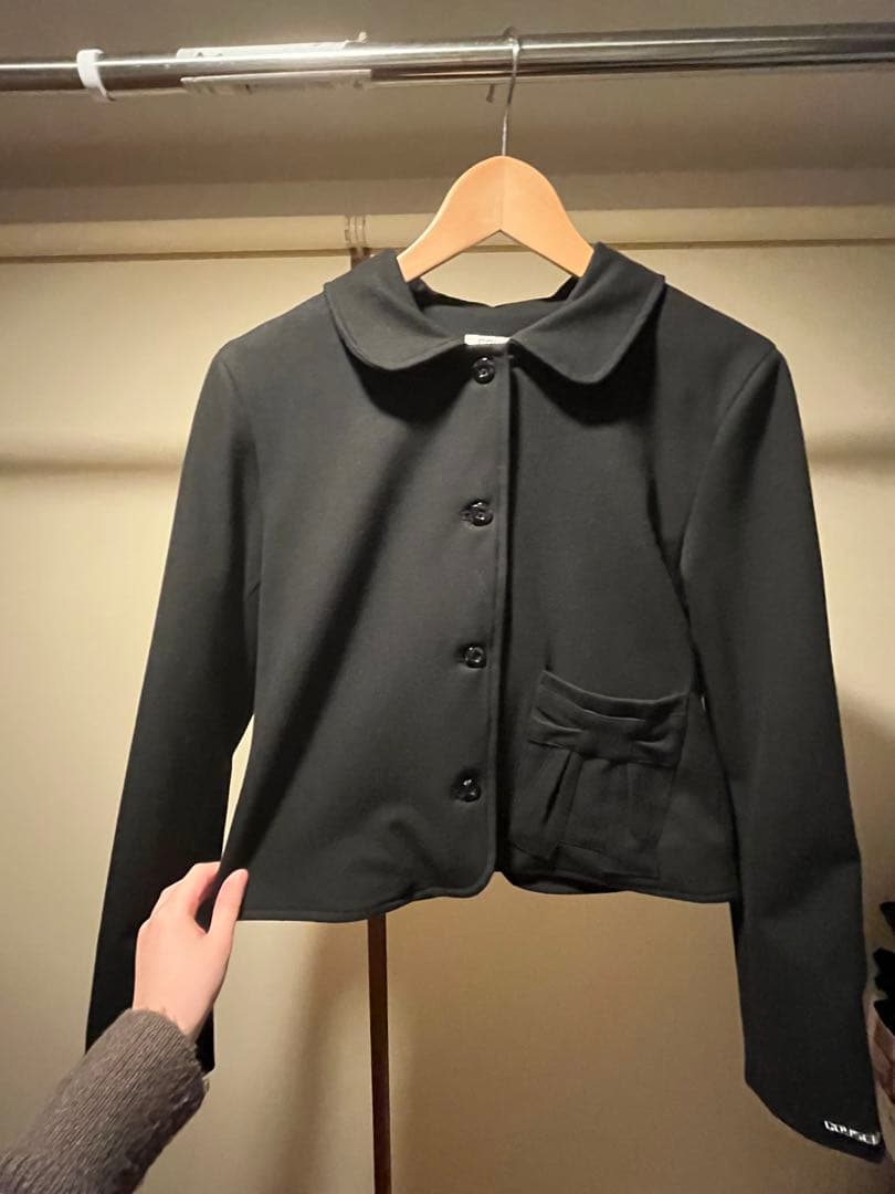 COYSEIO リボンジャケット 黒