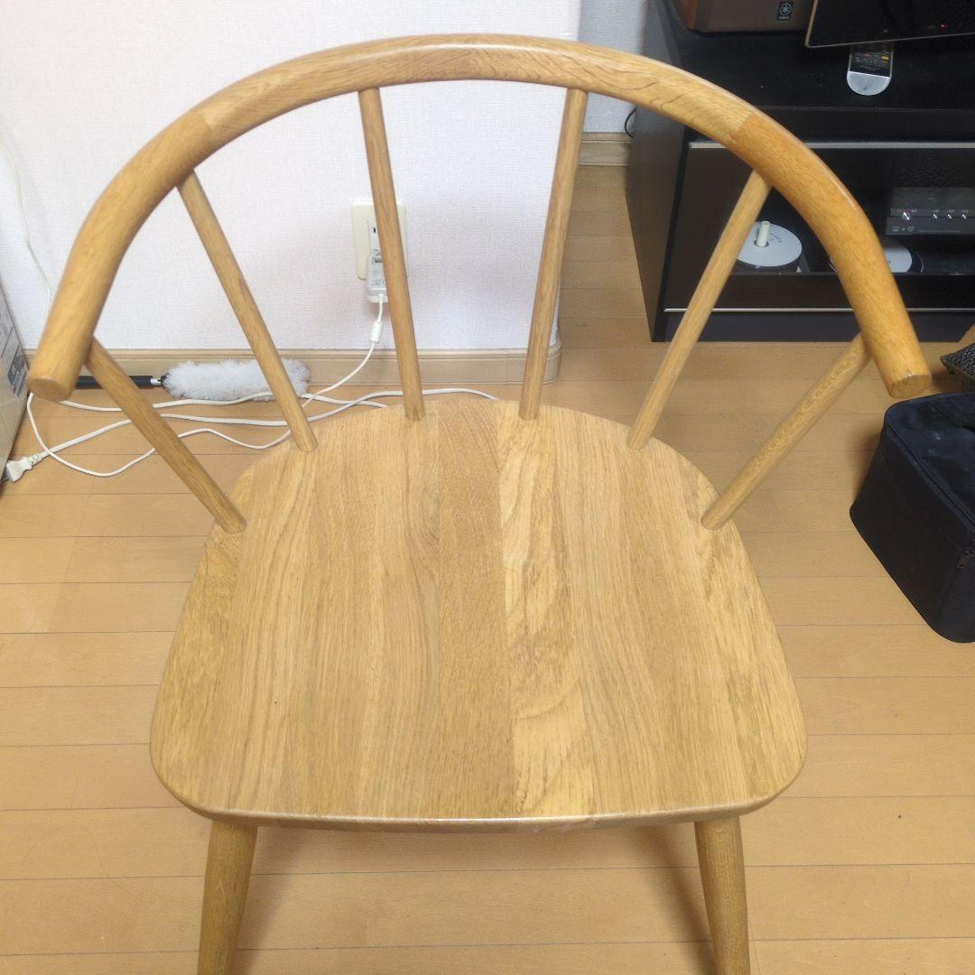 無印良品 ウィンザーチェア 木製 2脚セット