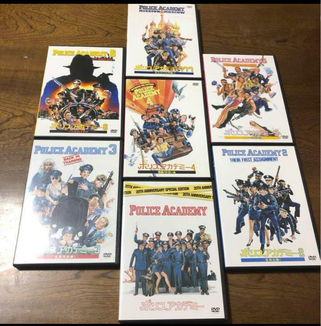 DVDセット。ポリスアカデミー完結。ケース無し希望は500円引きします。