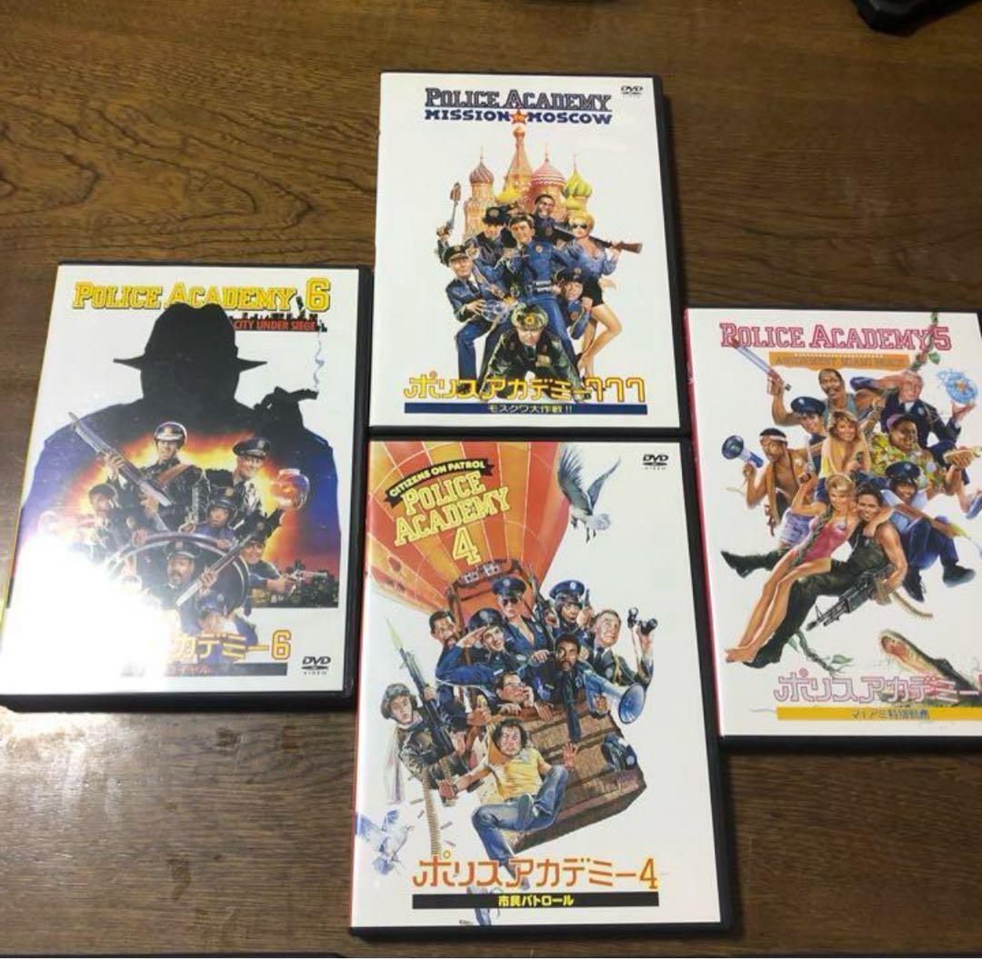 DVDセット。ポリスアカデミー完結。ケース無し希望は500円引きします。