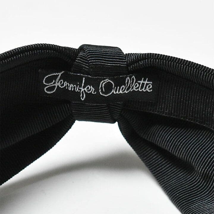 ジェニファーオーレット　幅広 ターバン カチューシャ ヘアバンド 　黒