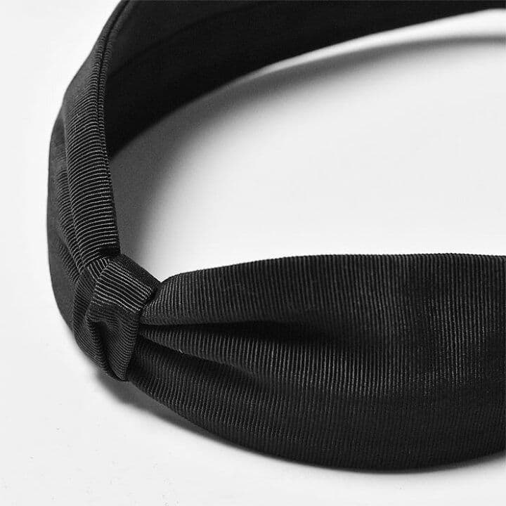 ジェニファーオーレット　幅広 ターバン カチューシャ ヘアバンド 　黒