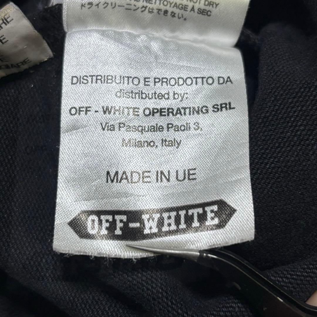 OFF-WHITE デニムシャツ バックプリント WHITEロゴ Mサイズ