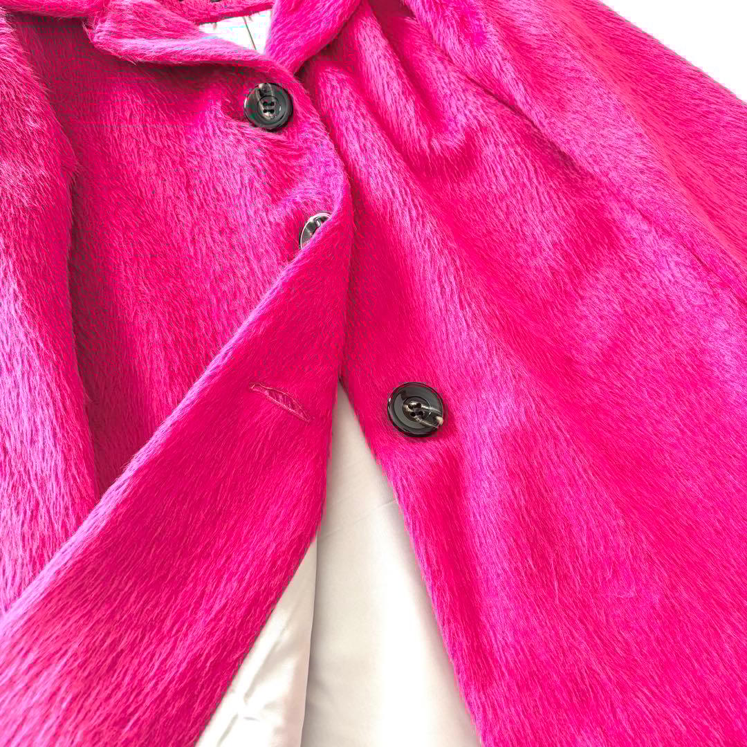 イネド INED アルパカ シャギー チェスター コート