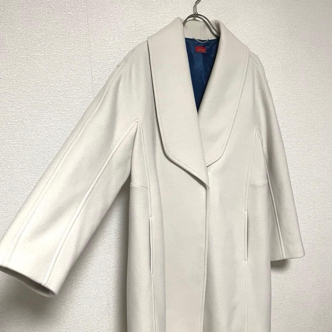 gb47 DES PRES デプレ/ウールメルトンショールカラーコート