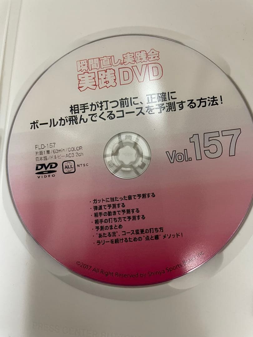 テニスDVD 田中信弥 瞬間直し実践会　Vol.157, 162, 163
