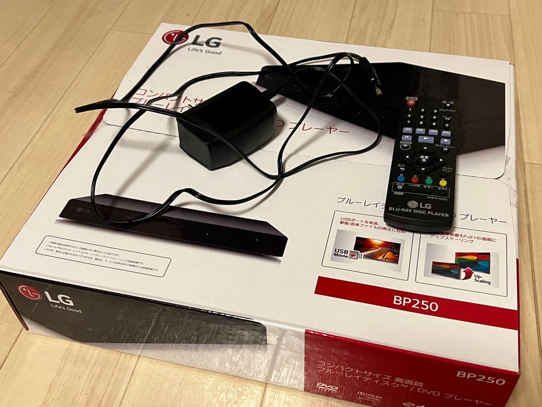 LG ブルーレイプレーヤー フルHDアップコンバート BP250