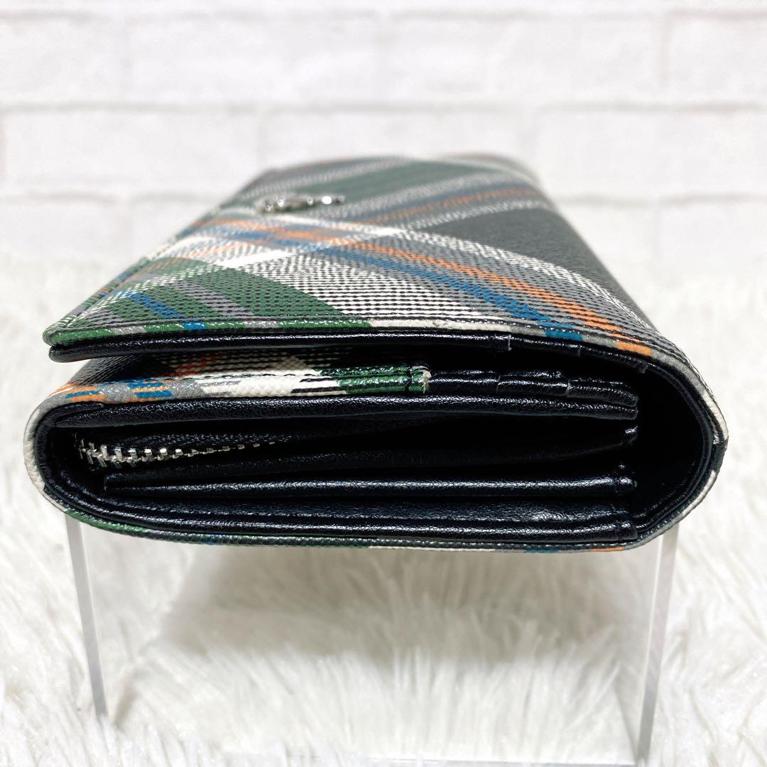 未使用級✨Vivienne Westwood DERBY 長財布タータングリーン