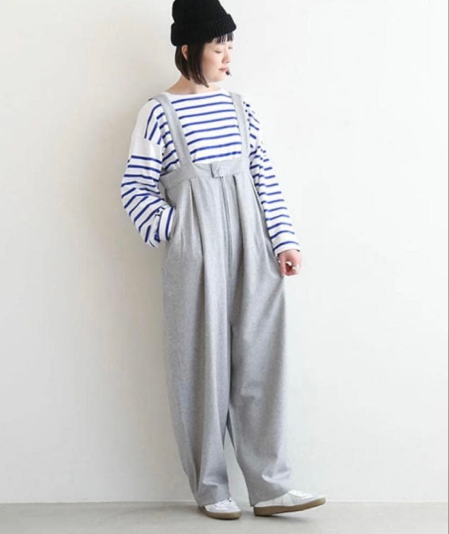 くり‼️ソラモナ solamonatウールタック　サロペット グレー