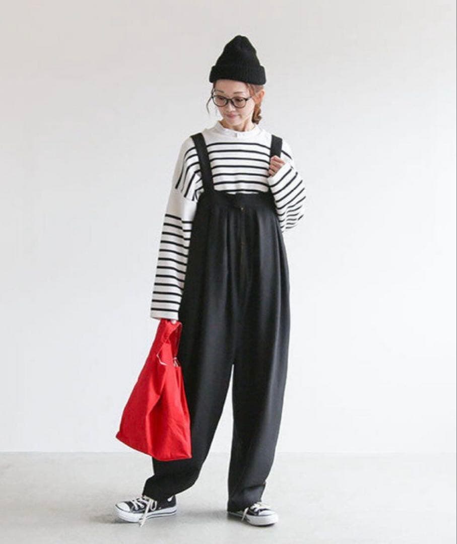 くり‼️ソラモナ solamonatウールタック　サロペット グレー