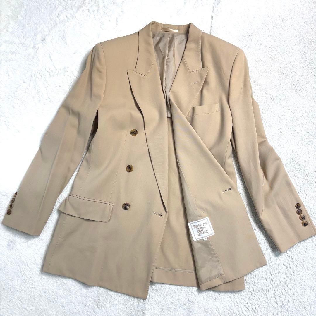 Y2K Burberry's ダブルブレストジャケット 大きいサイズ ベージュ