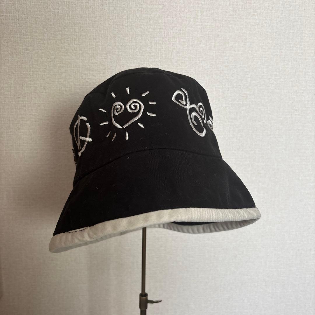 00s Disney mickey peace love バケットハット