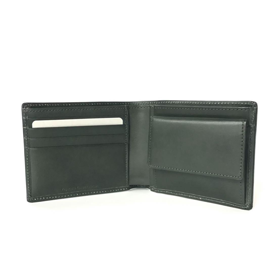 【新品】マーガレットハウエル✨ナチュラルタンニング 2つ折り財布 グリーン 緑