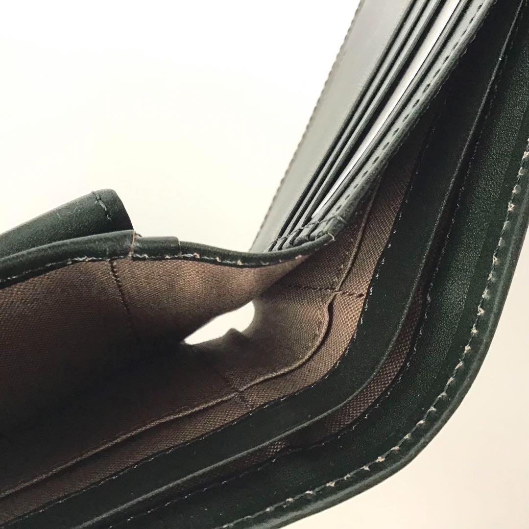 【新品】マーガレットハウエル✨ナチュラルタンニング 2つ折り財布 グリーン 緑