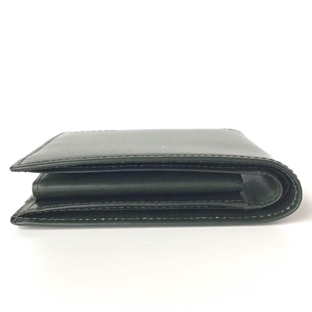 【新品】マーガレットハウエル✨ナチュラルタンニング 2つ折り財布 グリーン 緑
