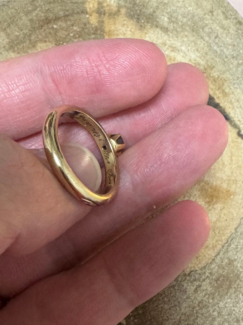 GOLD 金　14k ゴールドリング　アンダリュサイト　ジュエリーリング