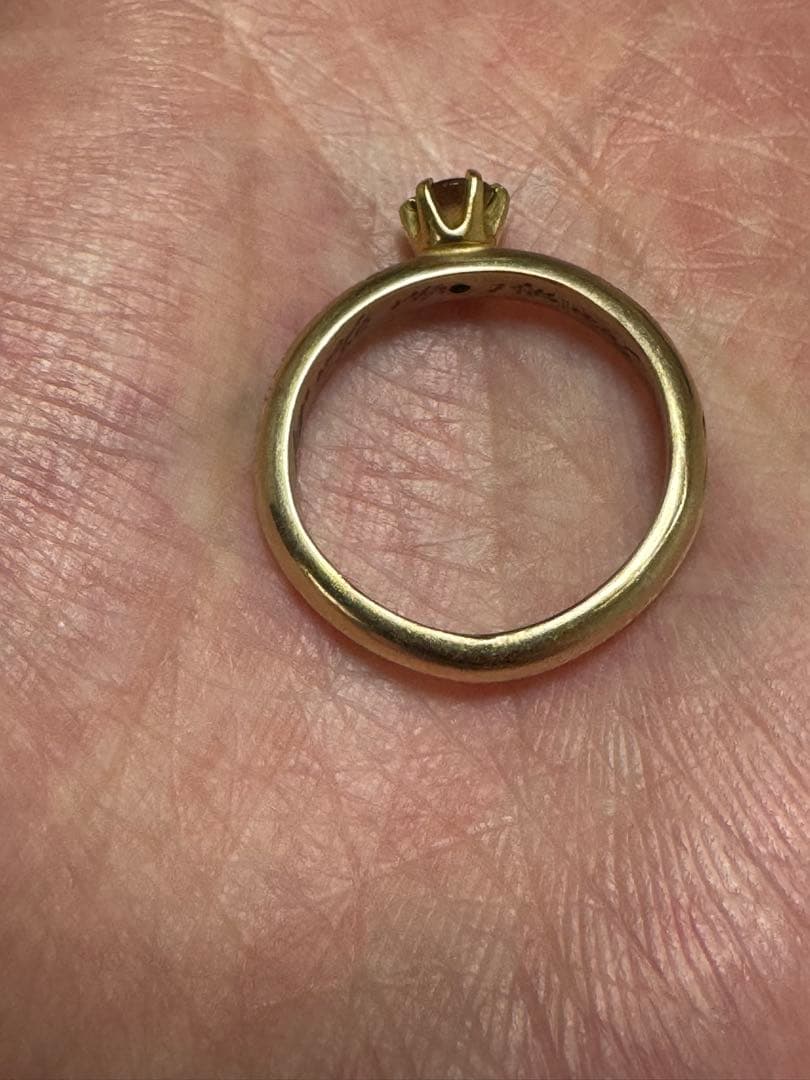 GOLD 金　14k ゴールドリング　アンダリュサイト　ジュエリーリング