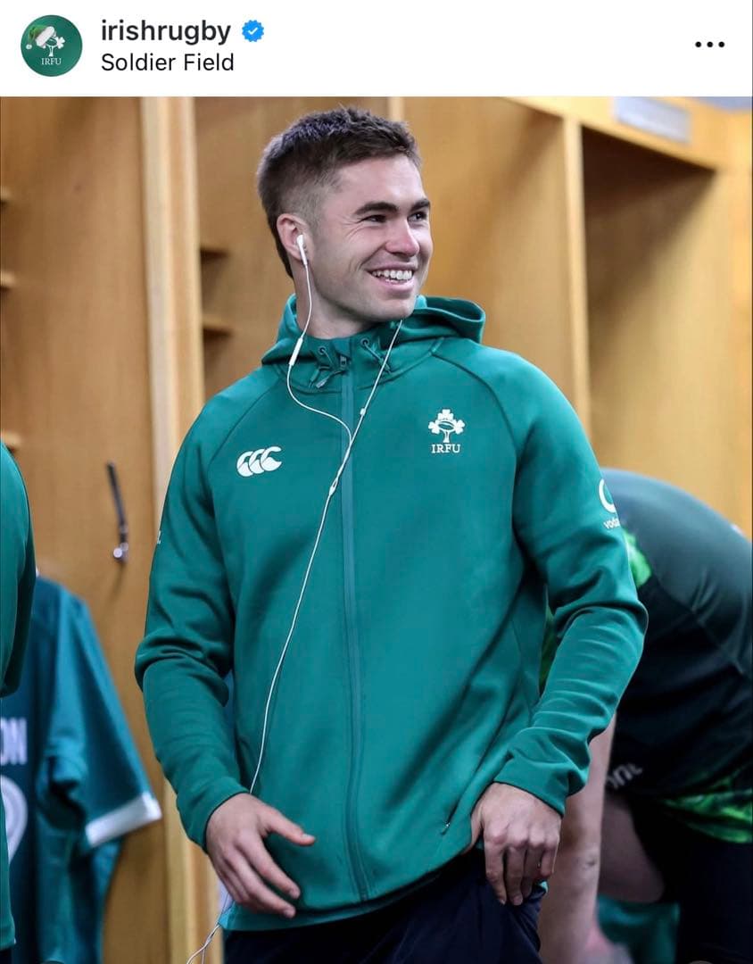 Canterbury ラグビー　アイルランド代表　選手用　フルジップパーカー　L