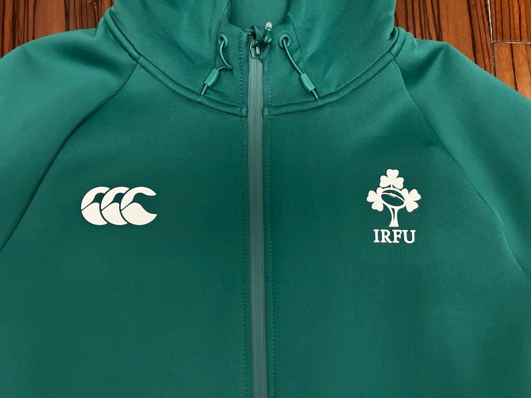 Canterbury ラグビー　アイルランド代表　選手用　フルジップパーカー　L