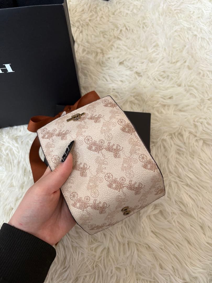 COACH キャリッジプリント キーケース