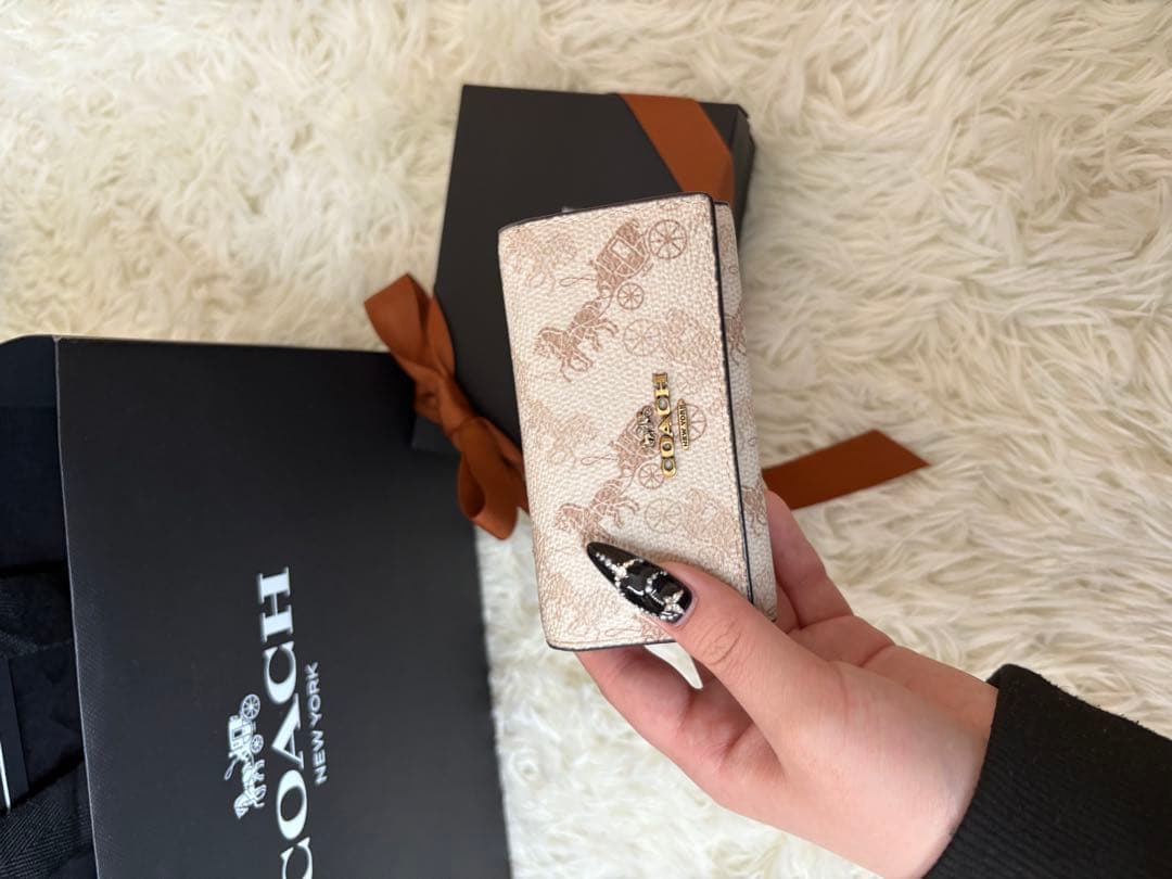 COACH キャリッジプリント キーケース