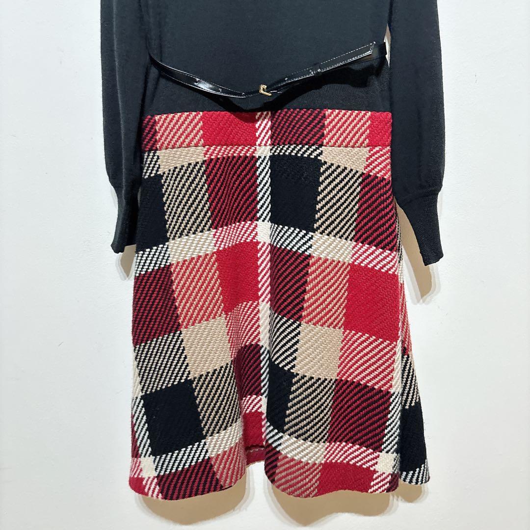 希少✨本田翼着用 完売品 BLUE LABEL　ドッキングワンピース　チェック