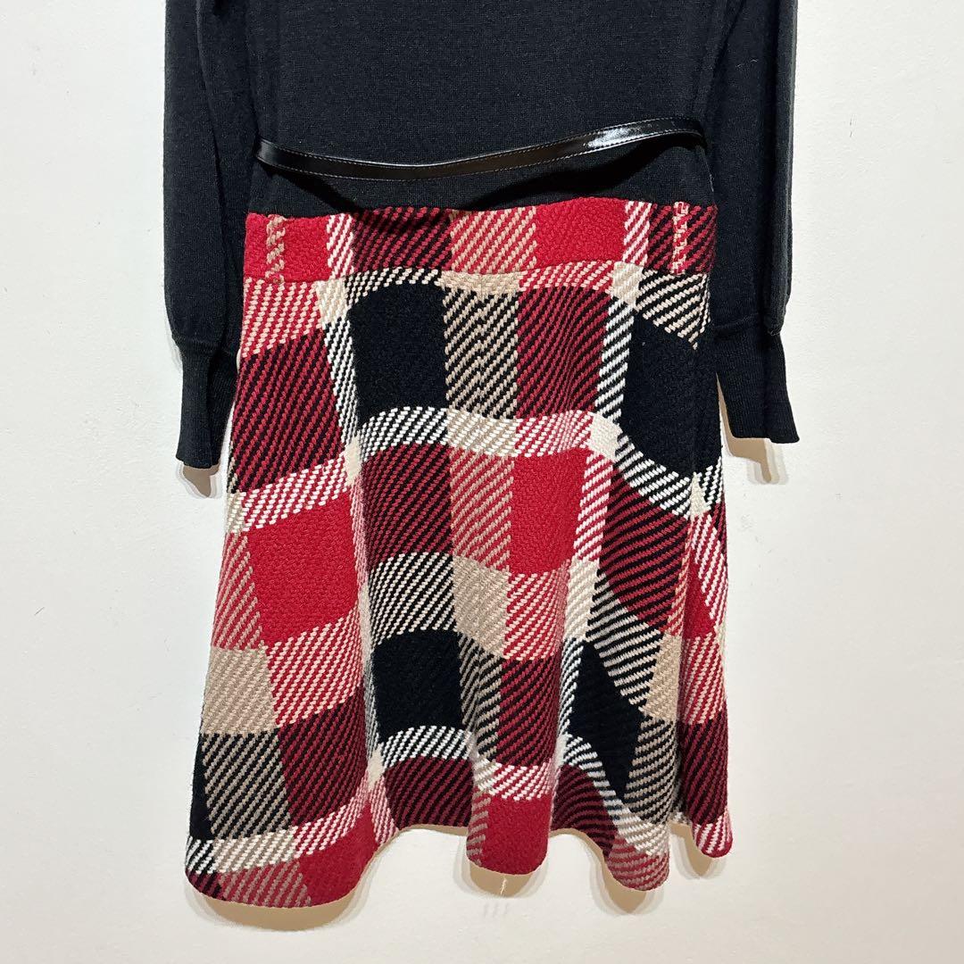 希少✨本田翼着用 完売品 BLUE LABEL　ドッキングワンピース　チェック