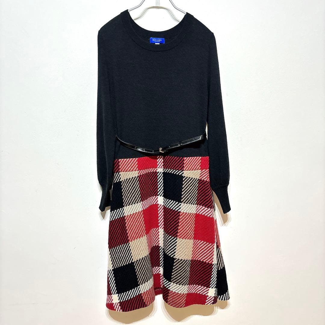 希少✨本田翼着用 完売品 BLUE LABEL　ドッキングワンピース　チェック