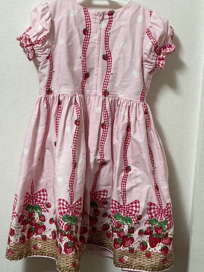 シャーリーテンプル　いちごバスケット　ピンク120