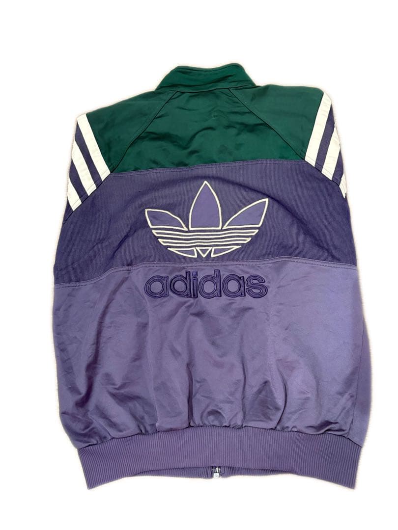 90s adidas短丈ビックロゴトラックジャケット