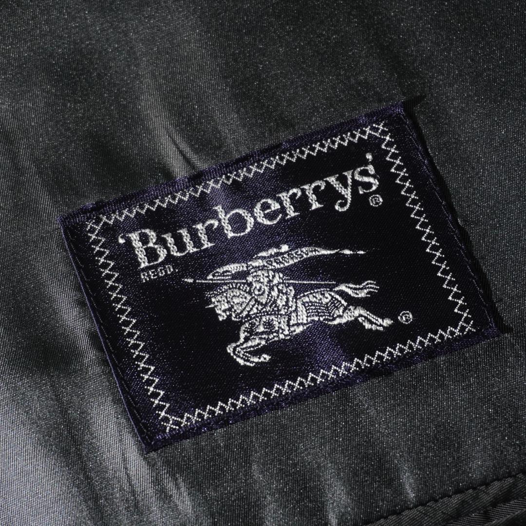 90s Burberrys ヘリンボーン柄ダブルセットスーツ グレー/VW177