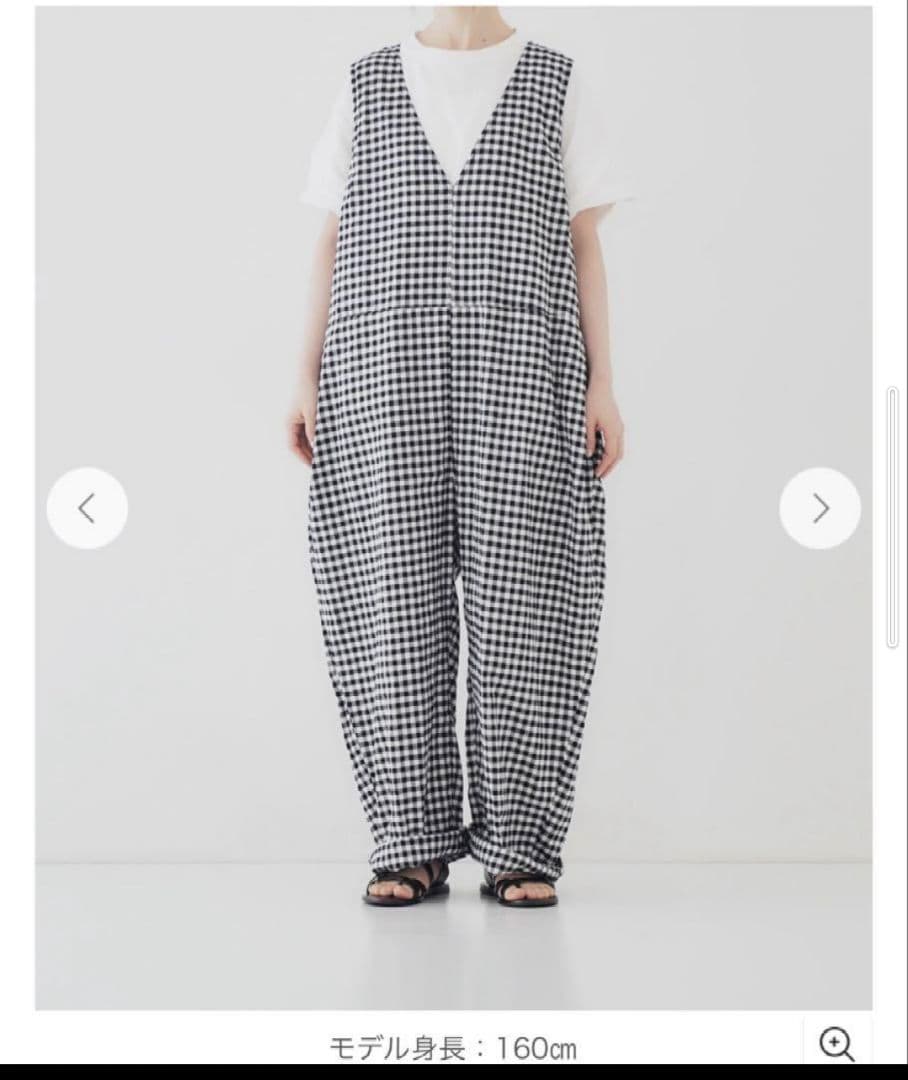 nest Robe　ギンガムサロペット