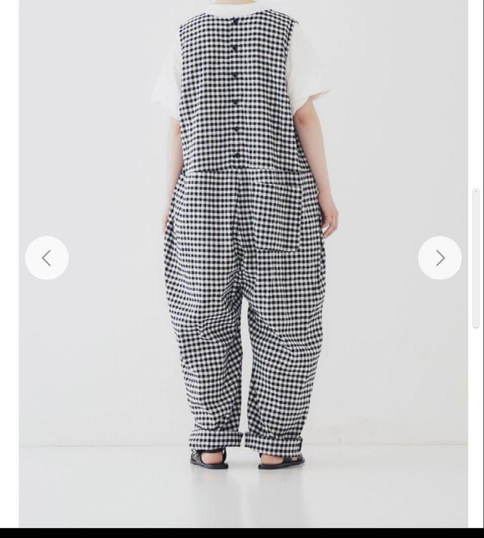 nest Robe　ギンガムサロペット