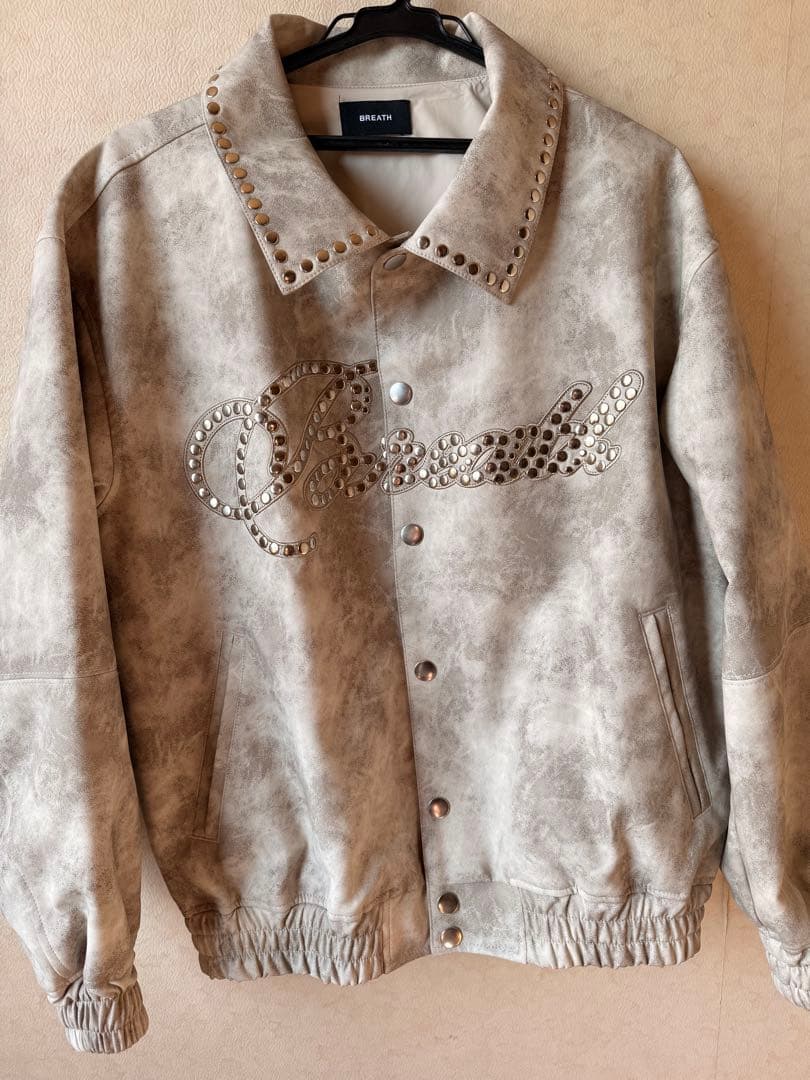ジャケット・アウター BREATH 2025ss SHINE STUDS VARSITY JACKET