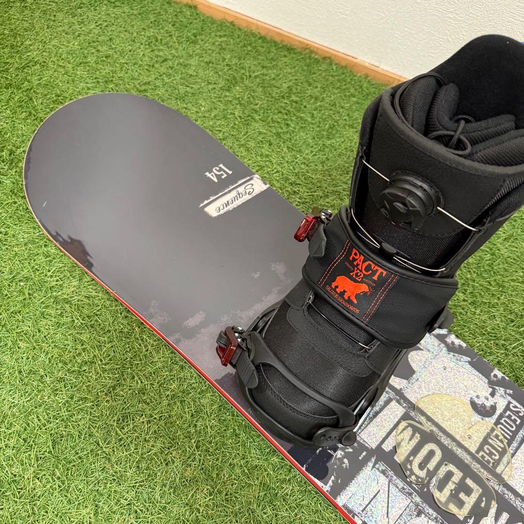 O1 SALOMON 154cmメンズスノーボードセット